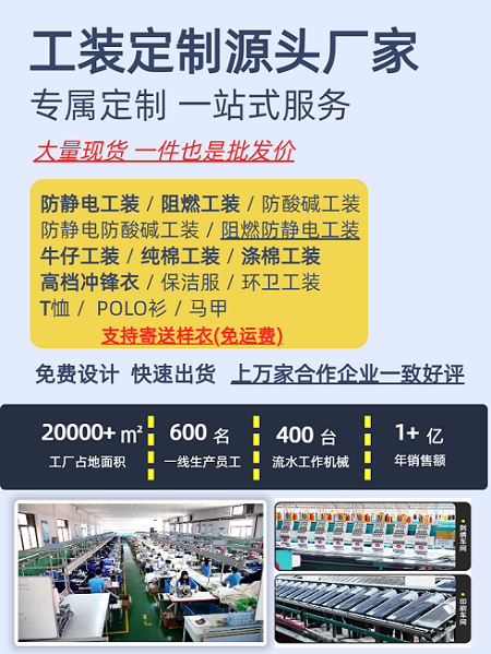 防靜電阻燃服廠家批發