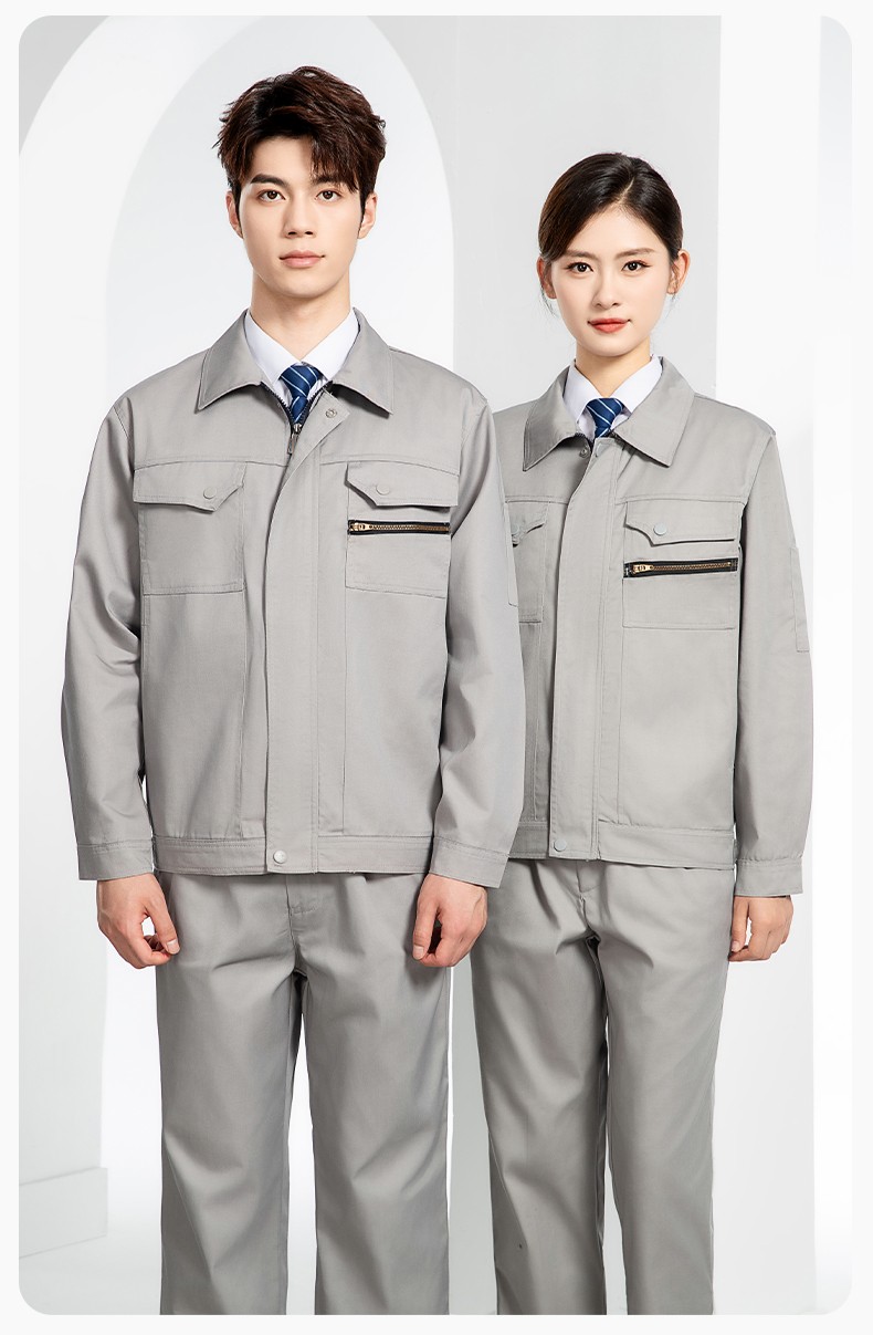JC-060 春秋防靜電勞保工作服套裝男反光條電子化工廠服車間電工服工作服定制(圖15)