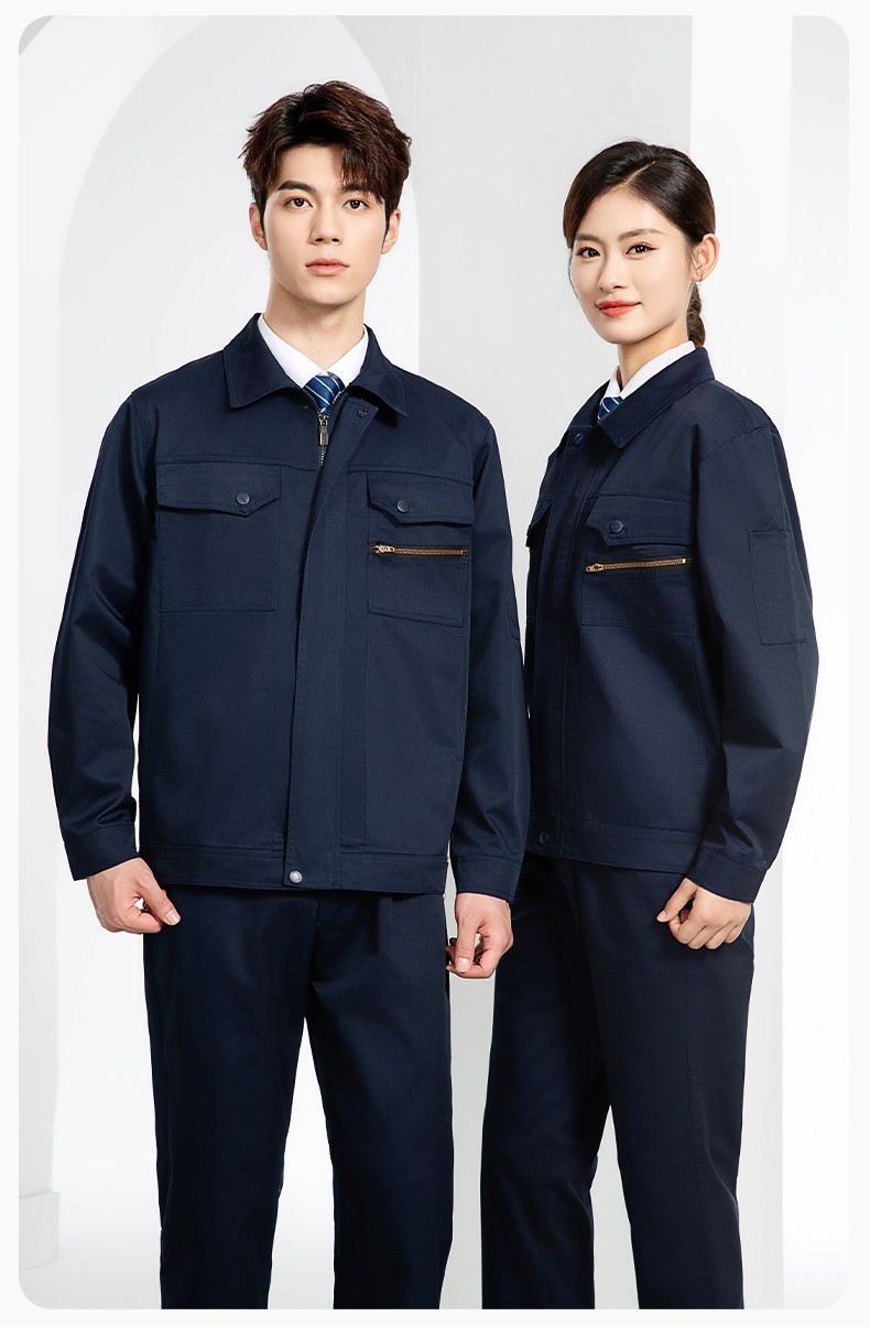 JC-060 春秋防靜電勞保工作服套裝男反光條電子化工廠服車間電工服工作服定制(圖19)