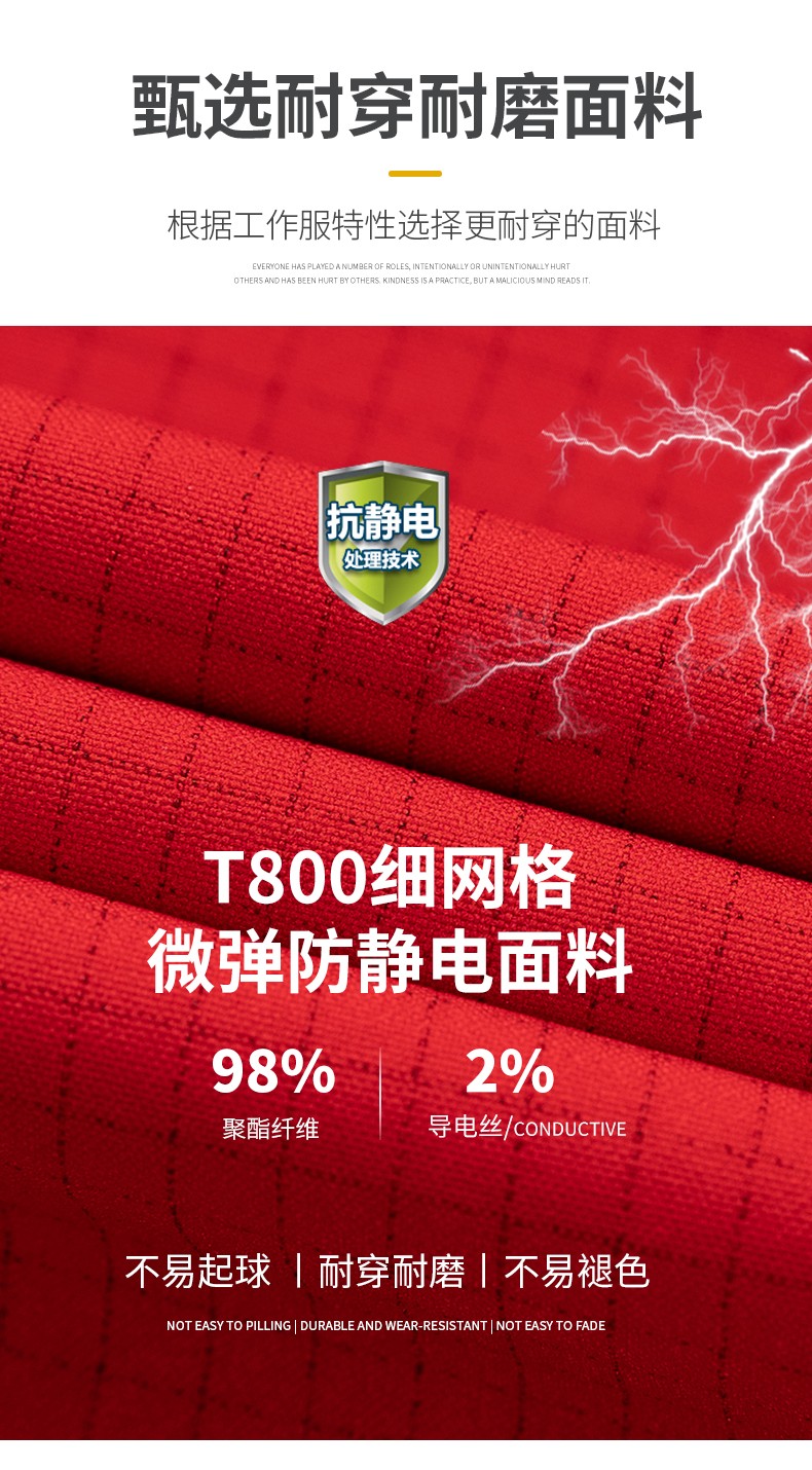 LW-8893 防靜電冬季中長(zhǎng)工作服棉服定制男工服工裝加油站電工勞保服上衣(圖5)