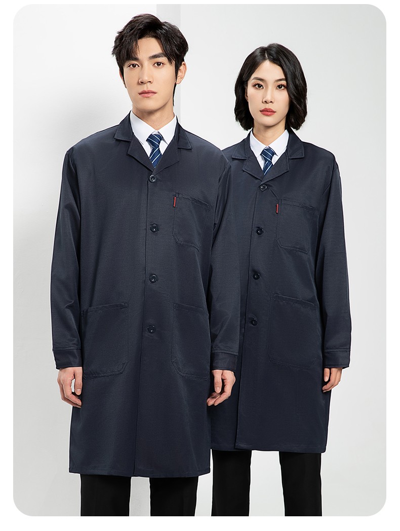 YJ-2305 防靜電大褂長袖工作服純色電子廠男女防塵食品廠防靜電大褂定制(圖18)