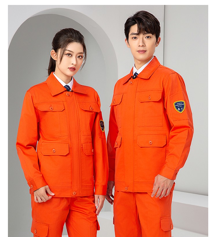 LW-8653ZR 純棉防阻燃春秋工作服套裝加厚耐磨工廠車間電焊焊工防燙勞保服(圖26)